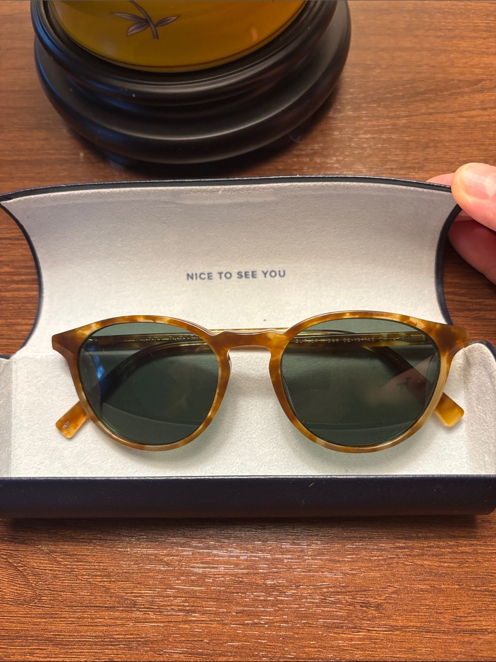 Warby Parker Butler Eyeglass Sunglass Frames in Butterscotch Tortoise Med Width